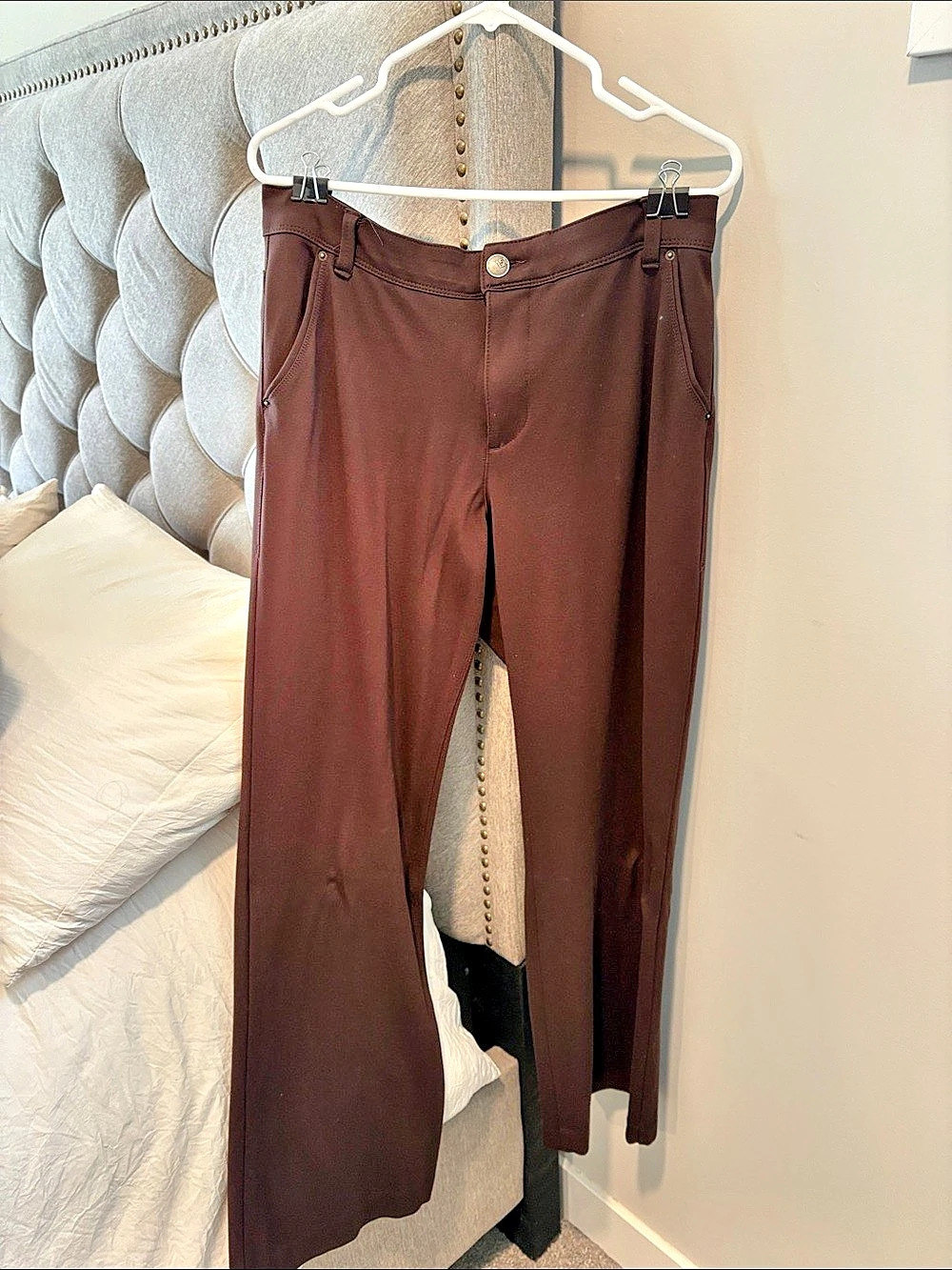 ONE5ONE Straight Leg Pants in Brown Waist 16/33